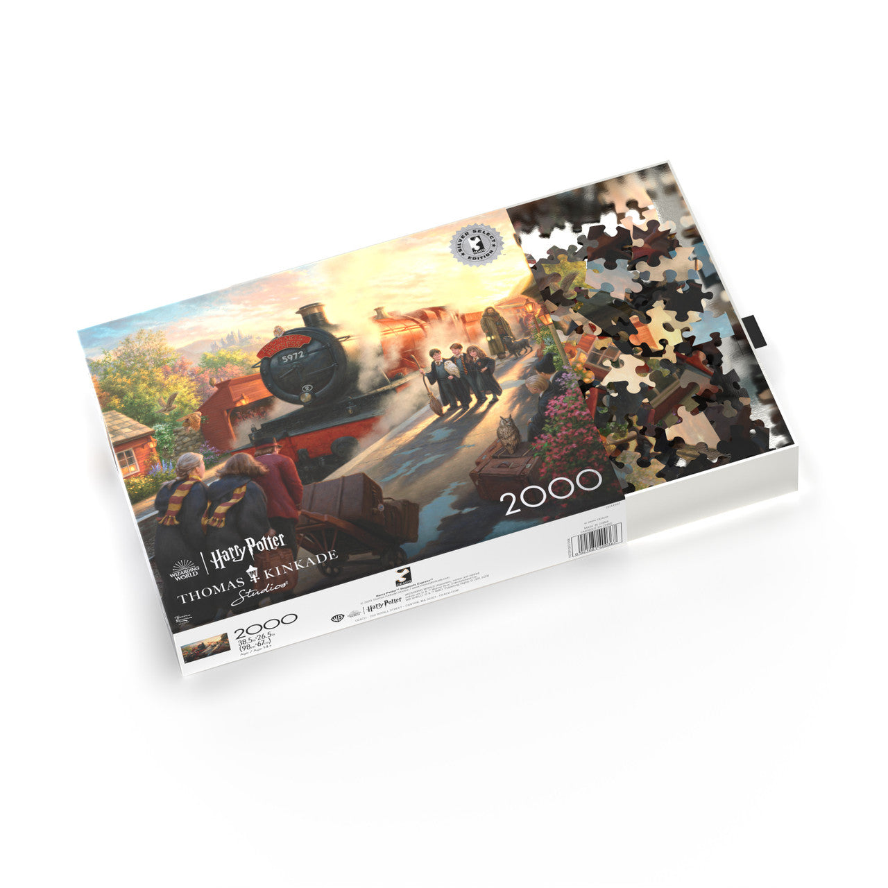 Ceaco Puzzle: Hogwart's Express 2000 Piece Puzzle (Silver Select Edition) - Giftable Package With Silver Foil Accents