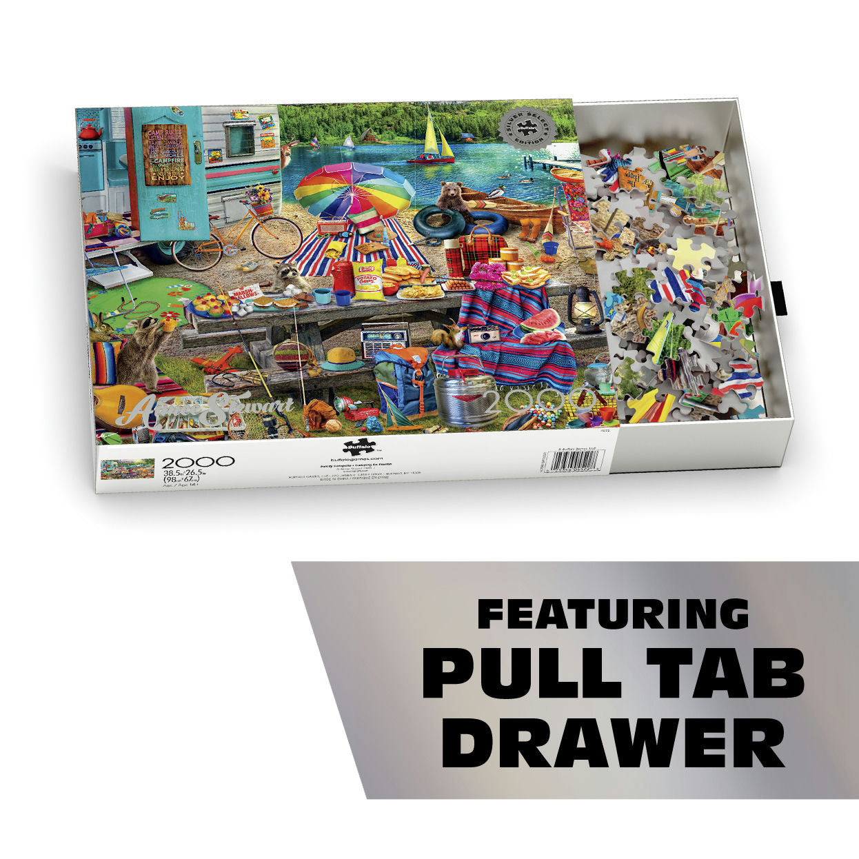 Silver Select: Aimee Stewart Family Campsite 2000 Piece Jigsaw Puzzle