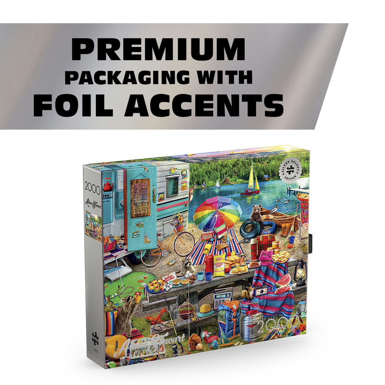 Silver Select: Aimee Stewart Family Campsite 2000 Piece Jigsaw Puzzle