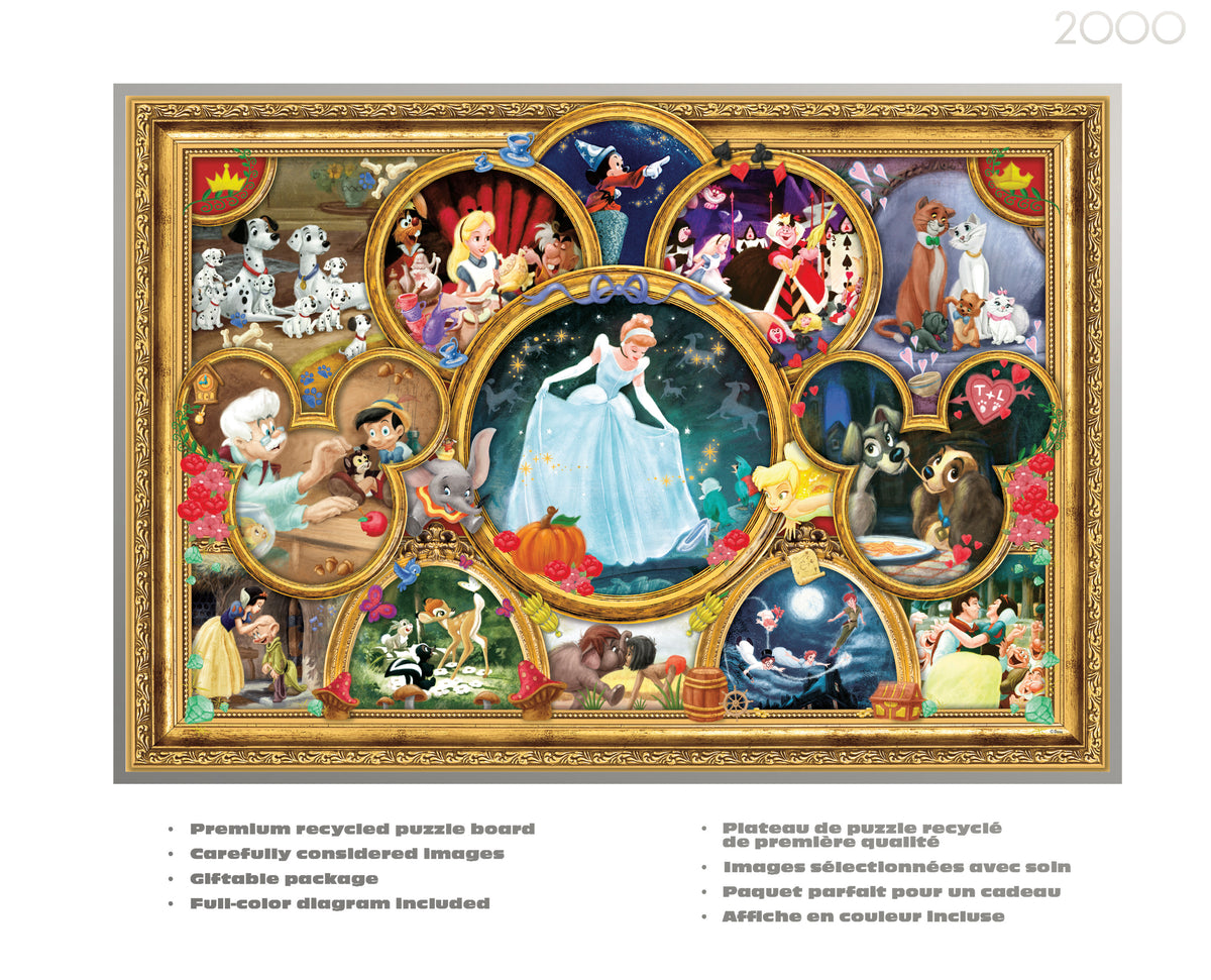Silver Select: Disney Classic Collage 2000 Piece Puzzle