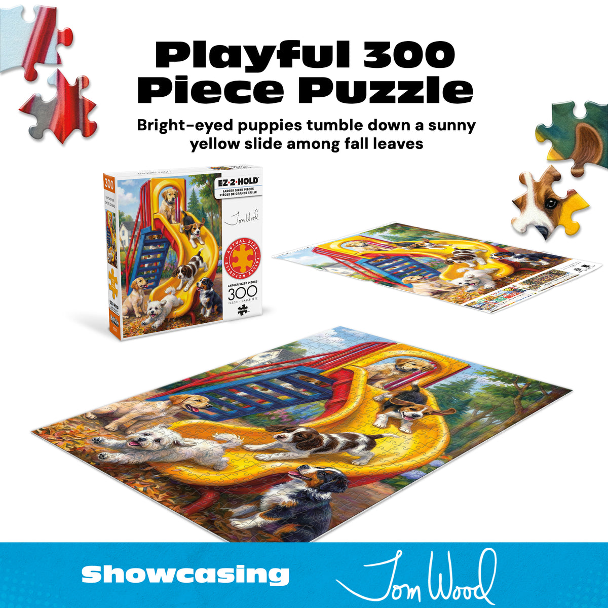 Playtime Pups 300 Large Piece Puzzle