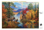 Gold Collection – Adirondack Lake 500 Piece Jigsaw Puzzle - Abraham Hunter