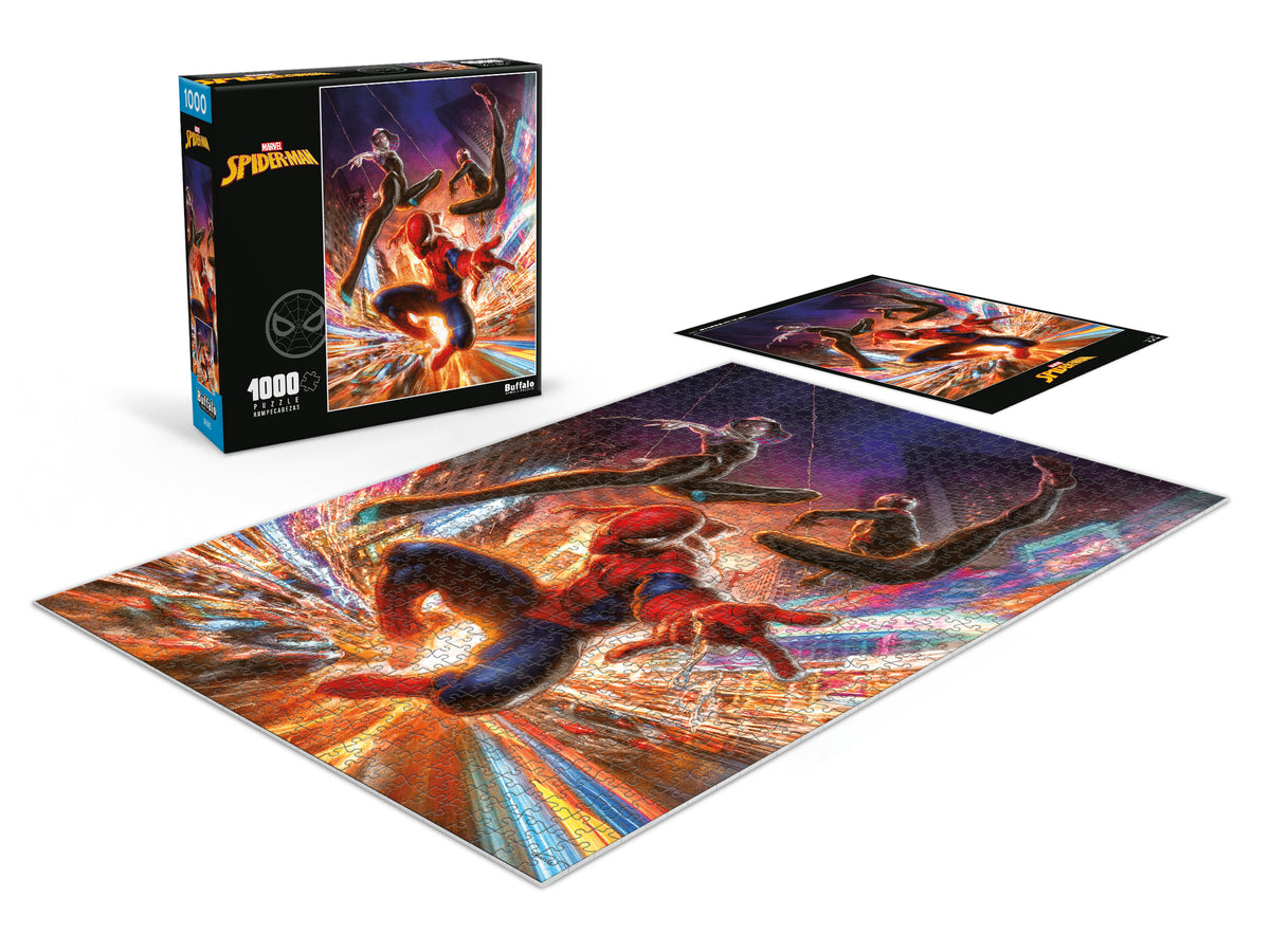 Marvel Web-Swinging Into The Night Spider-Man 1000 Piece Jigsaw Puzzle