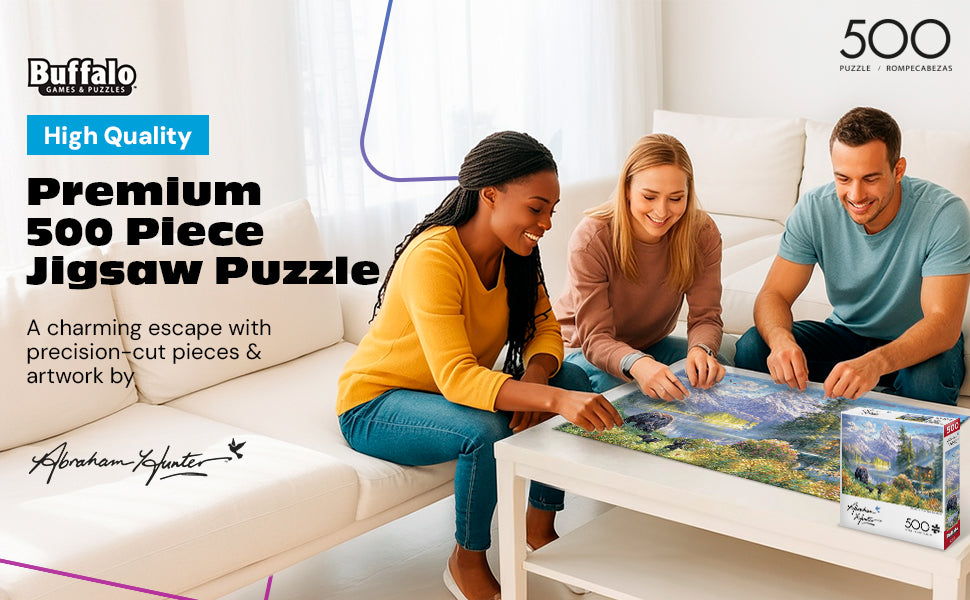 Abraham Hunter Mountain Morning 500 Piece Jigsaw Puzzle