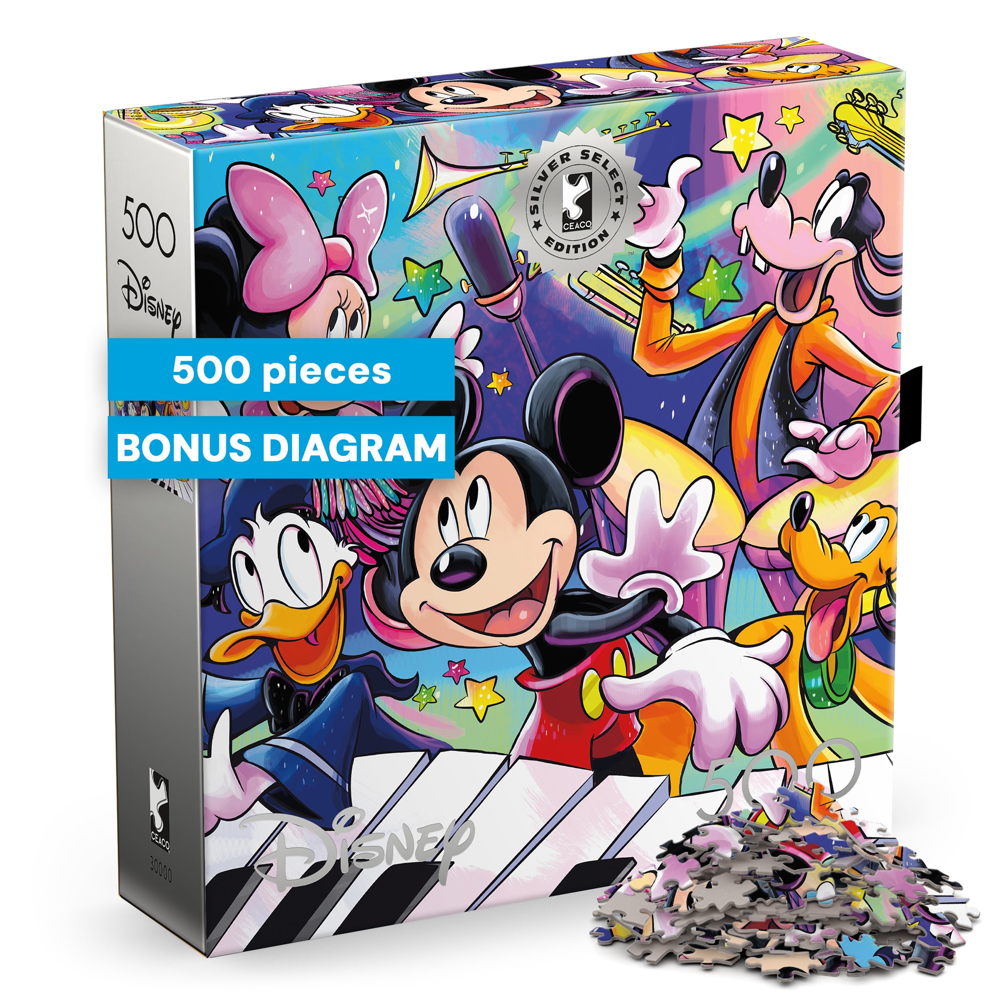 Silver Select: Disney Mickey's Music 500 Piece Puzzle