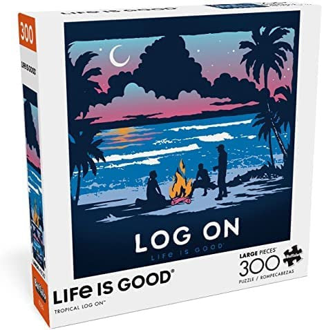 Life Is Good: Tropical Log On 300 Piece Jigsaw Puzzle