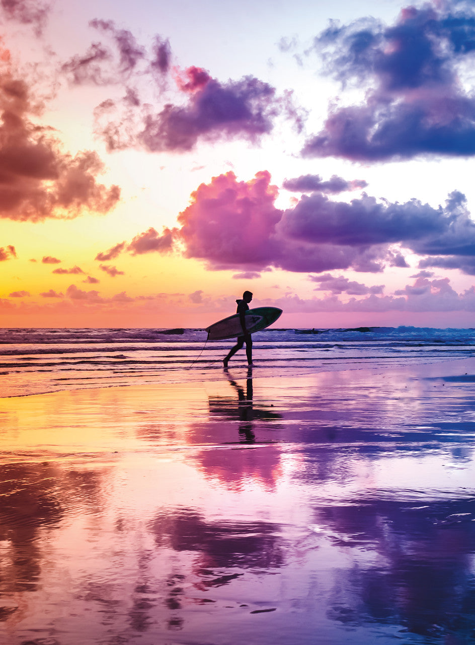 blanc Sunset Surfer California 300 Piece Jigsaw Puzzle