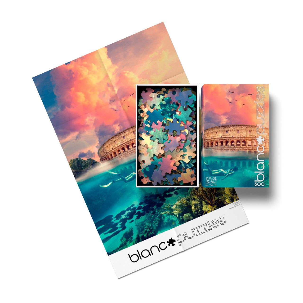 blanc Below the Surface 300 Piece Jigsaw Puzzle Contents