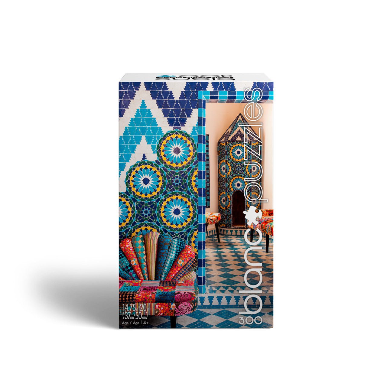 blanc Moroccan Tiles 300 Piece Jigsaw Puzzle Box