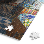 blanc Moroccan Tiles 300 Piece Jigsaw Puzzle Pieces