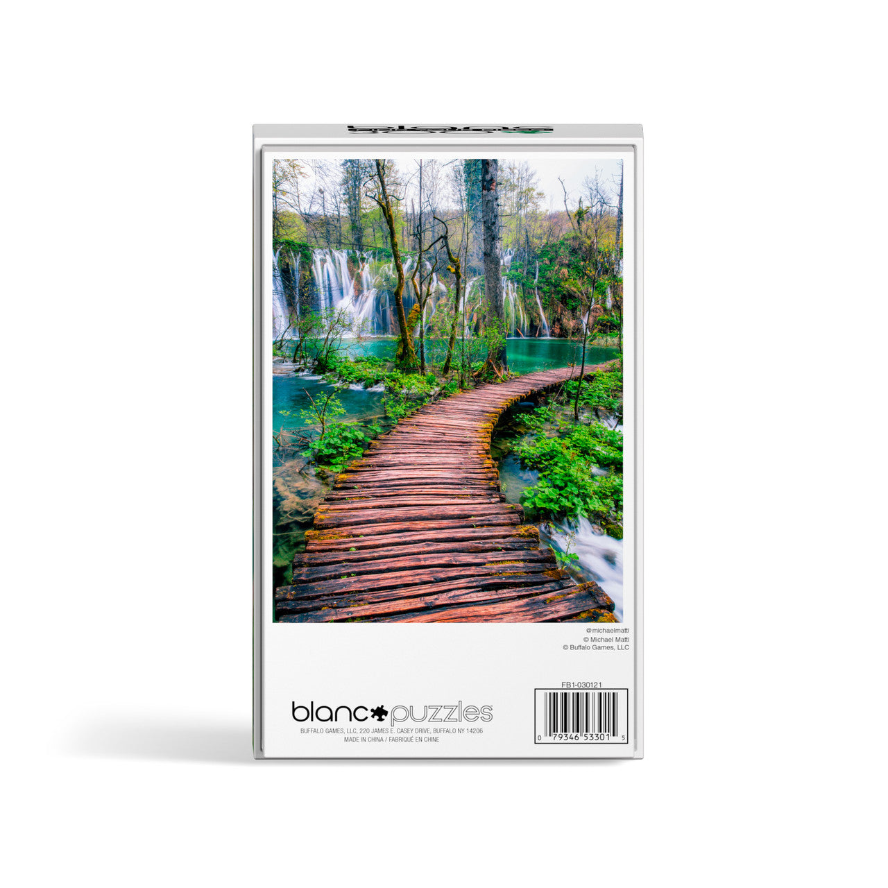 blanc Croatian Pathways 300 Piece Jigsaw Puzzle Back