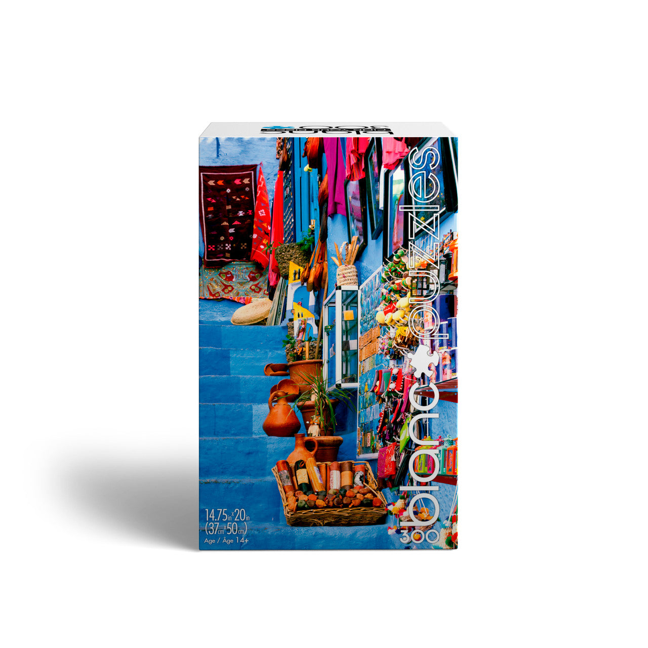 blanc Blue City of Morocco 300 Piece Jigsaw Puzzle Box