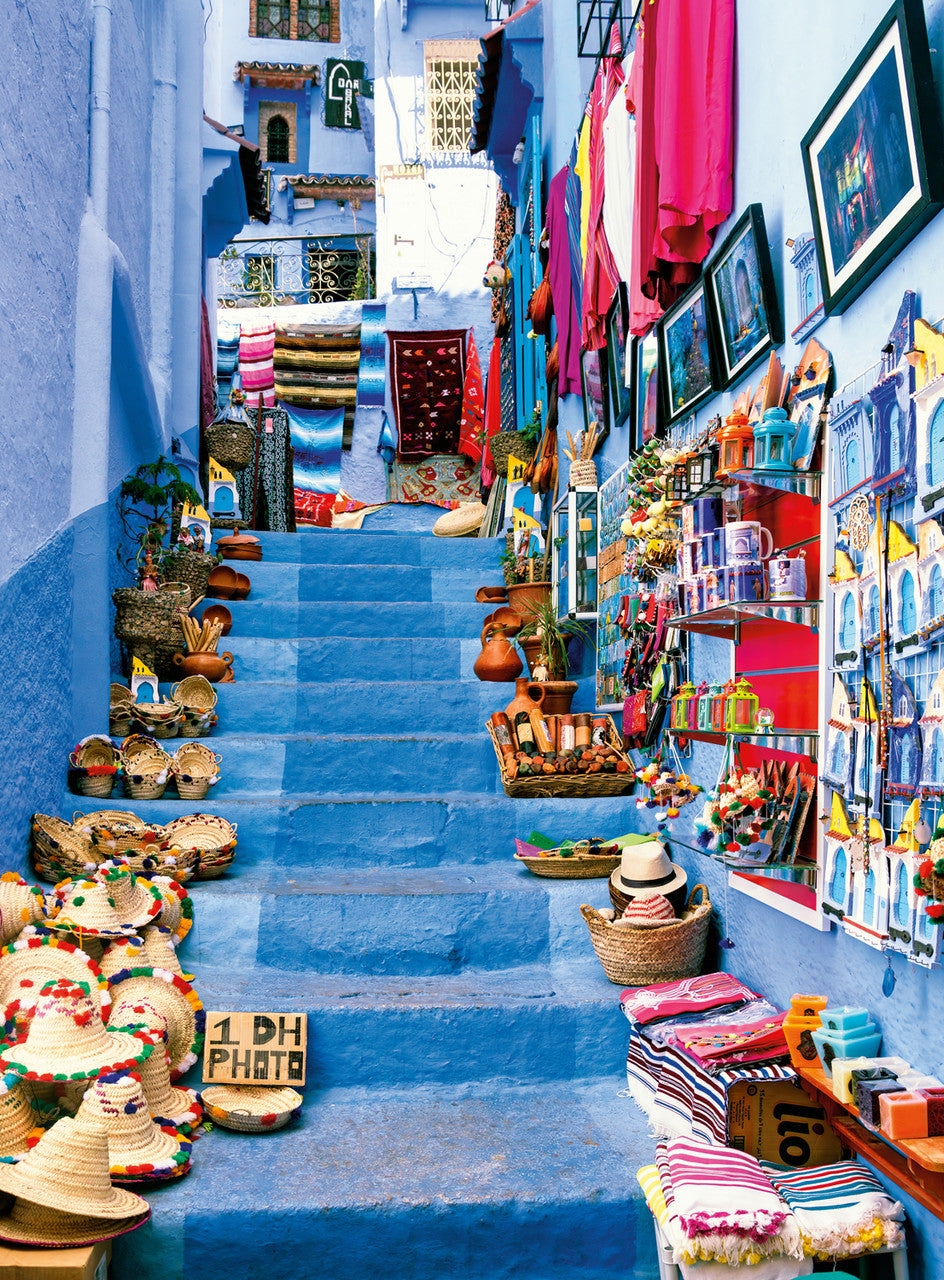 blanc Blue City of Morocco 300 Piece Jigsaw Puzzle