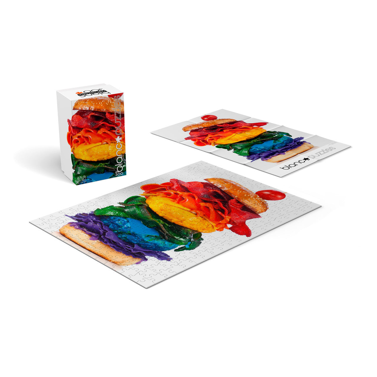 blanc - Series E: Rainbow Sandwich 300 Piece Jigsaw Puzzle