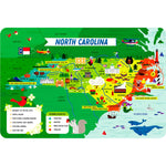 Little Buffalo State Puzzle 50-Piece North Carolina Jigsaw Puzzle - Kids Puzzles: Ages 4+