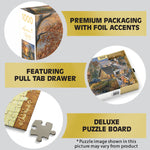 Abraham Hunter Buffalo Gold: Autumn Mist 1000 Piece Puzzle
