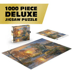 Abraham Hunter Buffalo Gold: Autumn Mist 1000 Piece Puzzle