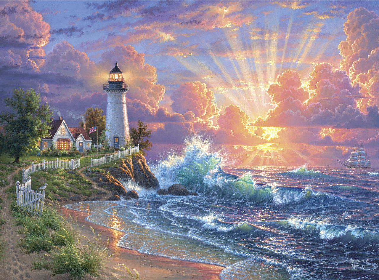 Abraham Hunter Buffalo Gold: Light of Hope 1000 Piece Puzzle