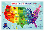 Little Buffalo Map of the USA Jigsaw Puzzle - Kids Puzzles: Ages 4+