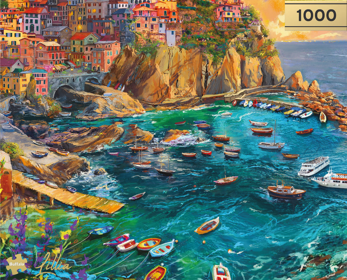 Gold Collection: Cinque Terre Seas – 1000 Piece Jigsaw Puzzle
