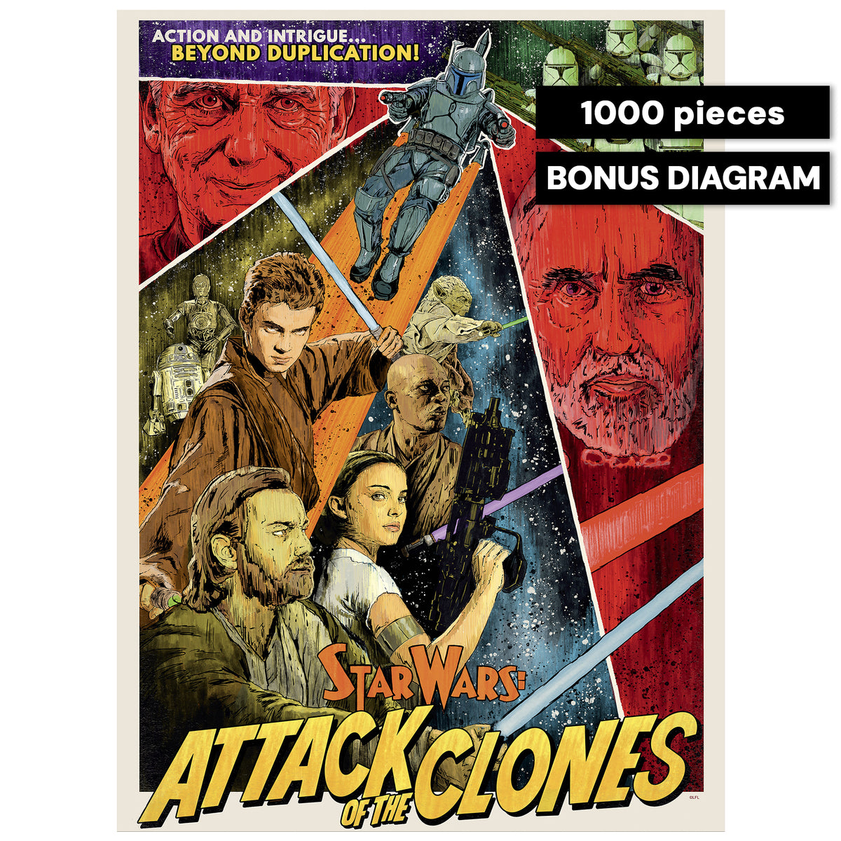 Star Wars™ Attack of the Clones -  1000 Piece Jigsaw Puzzle