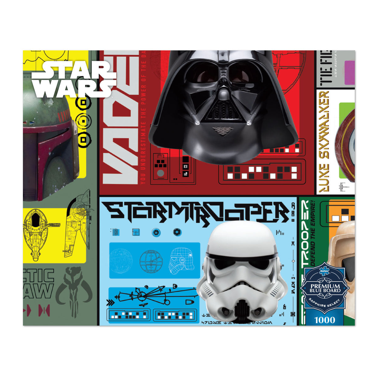Star Wars Helmets 1000 Piece puzzle for Adults - Sapphire Select