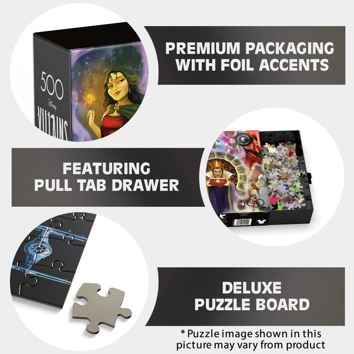 Noir Select: Disney Villains 500 Piece Puzzle