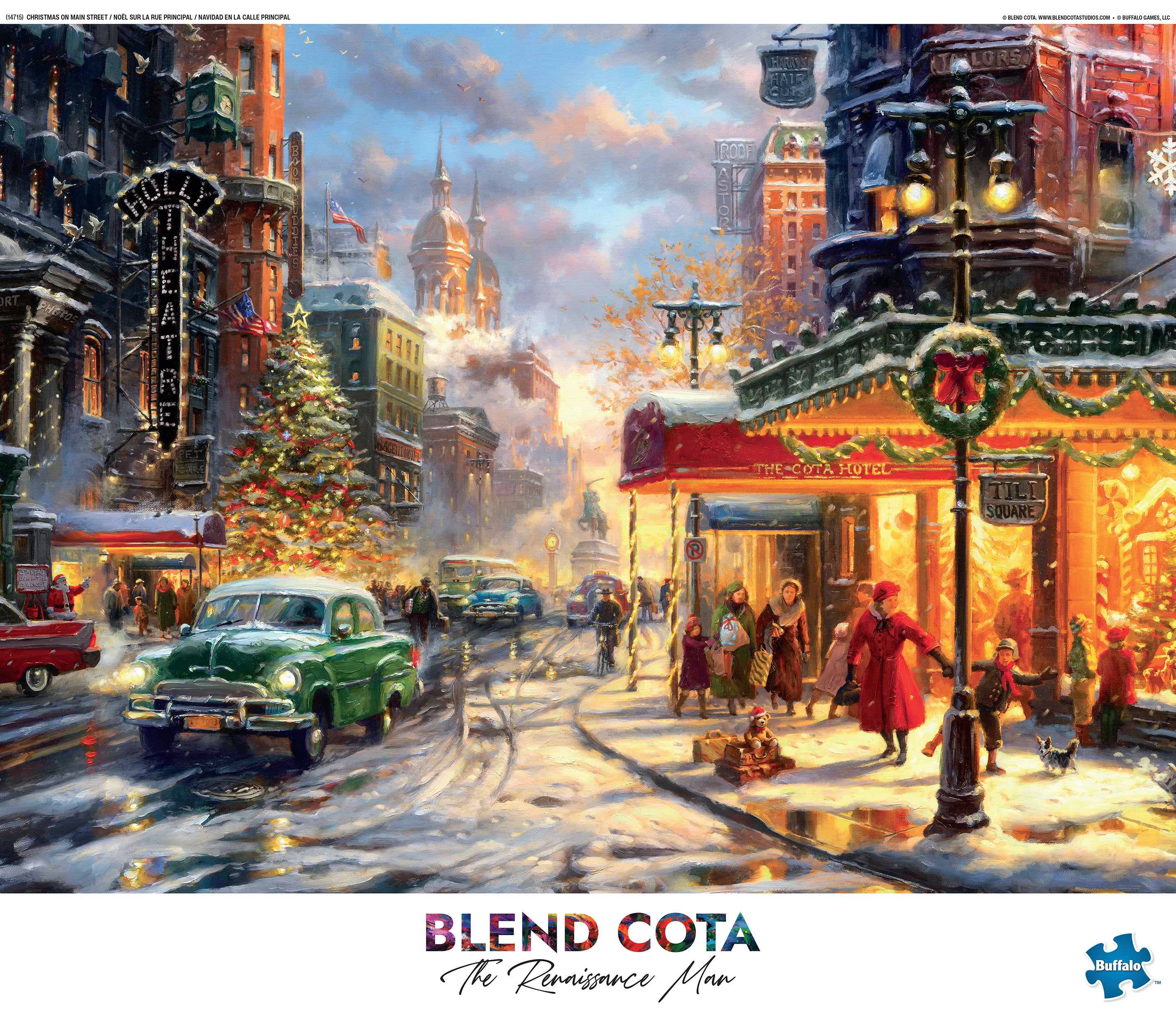 Christmas On Main Street 1000 Piece Jigsaw Puzzle