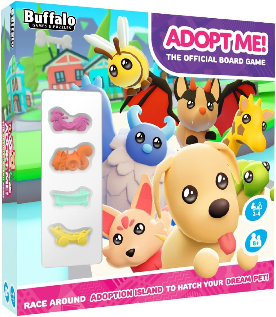 Adopt Me - Strategic Card and Board Game | Egg Hatching Fun for Ages 7+ | Engage in Action-Packed Gameplay and Creative Strategy