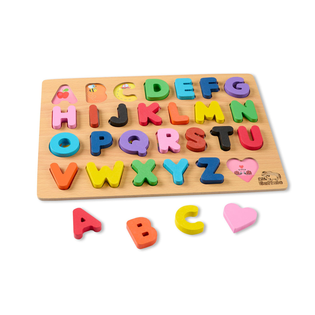 Little Buffalo - 4 Pack Wooden Jigsaw Puzzles for Kids Ages 3+