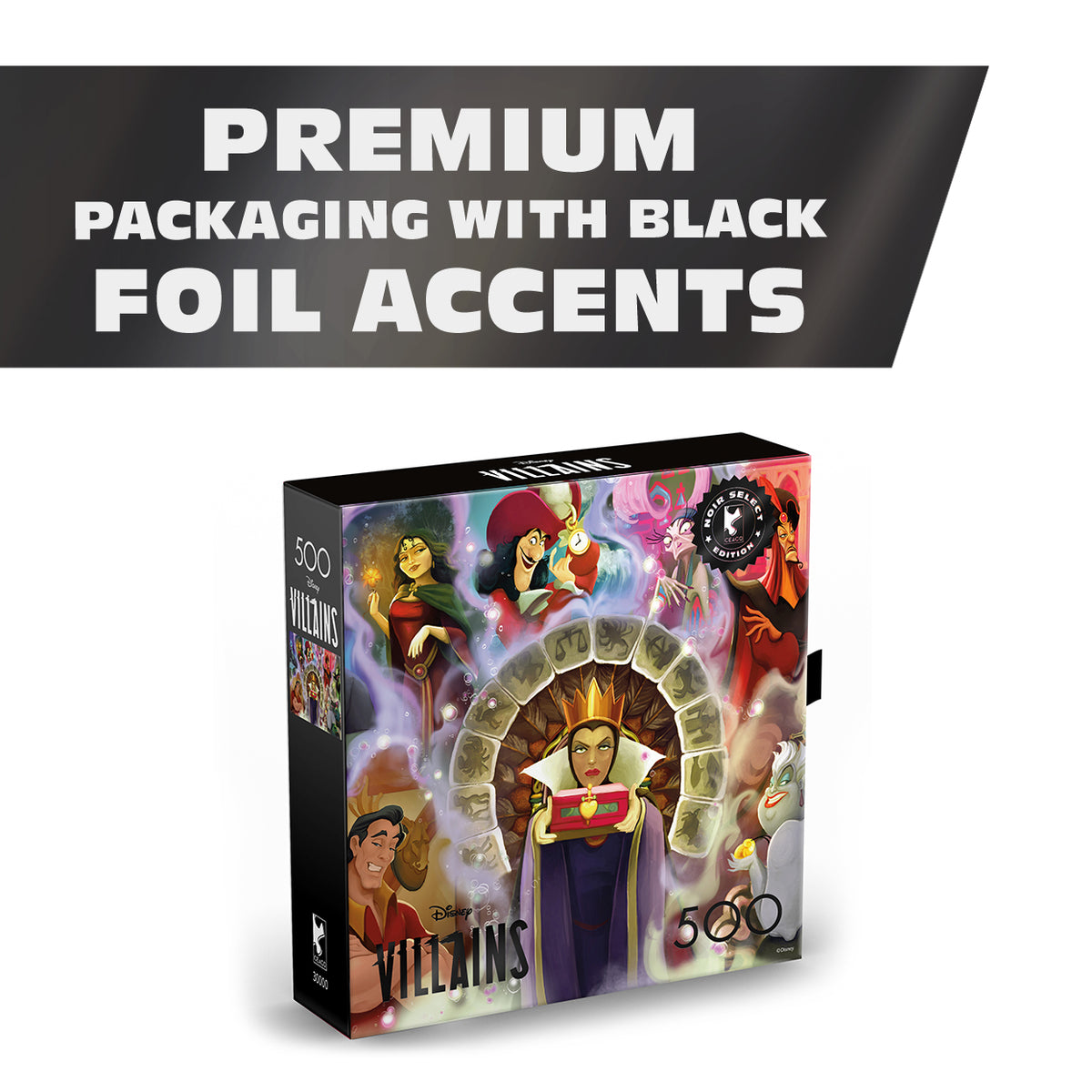 Noir Select: Disney Villains 500 Piece Puzzle