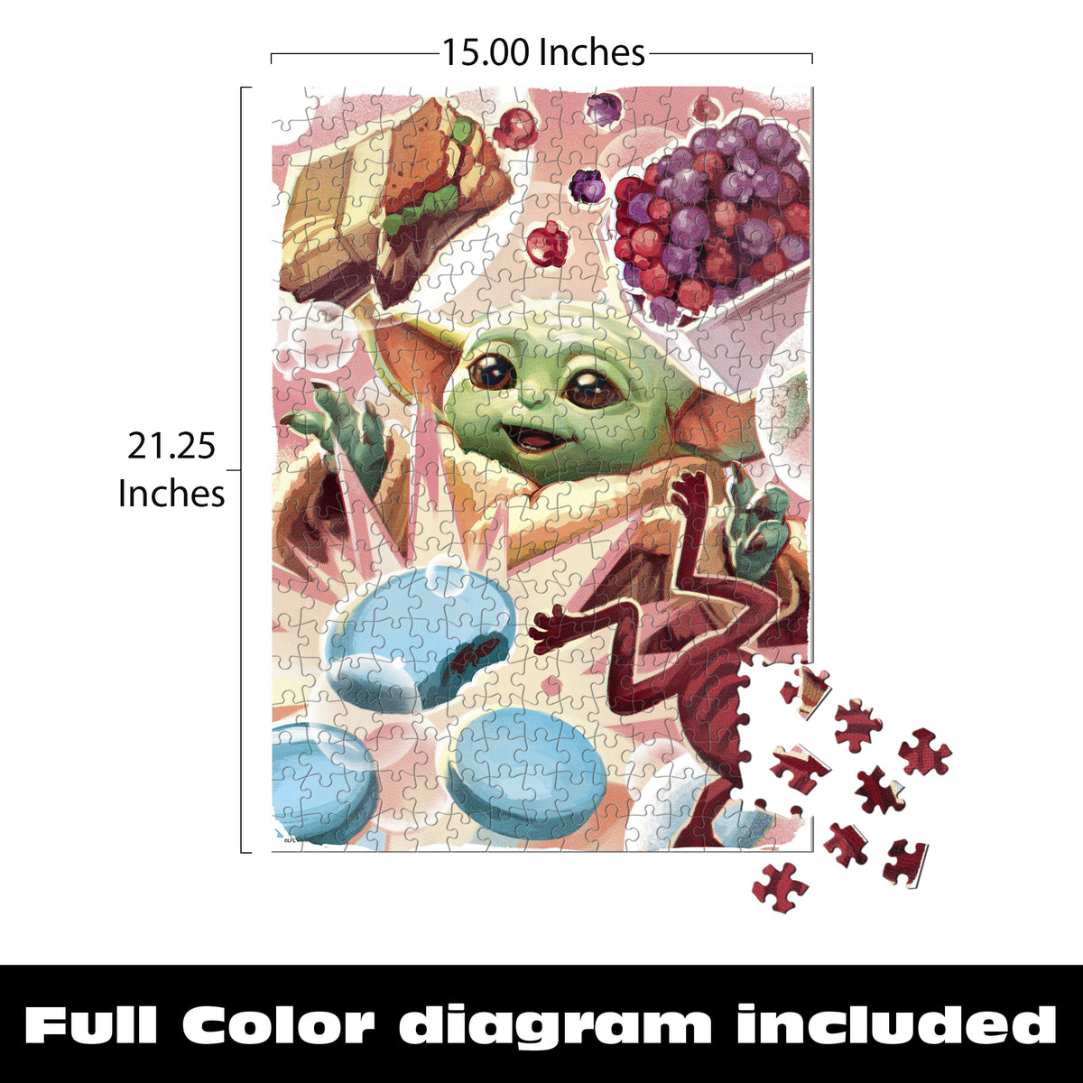 Star Wars: Snack Time for Grogu 300 Piece Puzzle