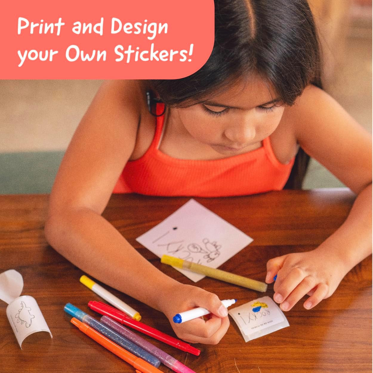 Hello Blink - Sticker Maker Refill Pack with 80 Glitter Stickers
