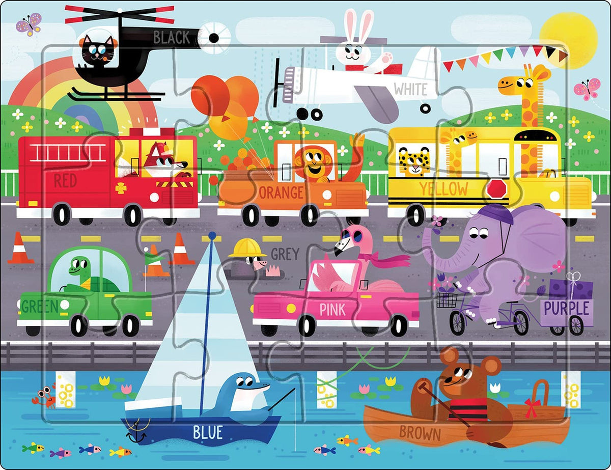 Little Buffalo - 8 Pack Tray Puzzles for Kids Ages 4+