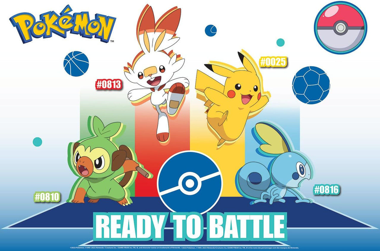 Pokemon - Kids Floor Puzzle - 50 Piece Floor Puzzle for Children - Finished Size 24" x 36"