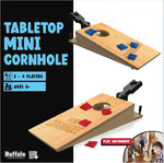 Tabletop Mini Cornhole - Portable Dexterity Skill Game | Competitive 2-Player Toss Fun | Perfect for Ages 8+ On-the-Go!