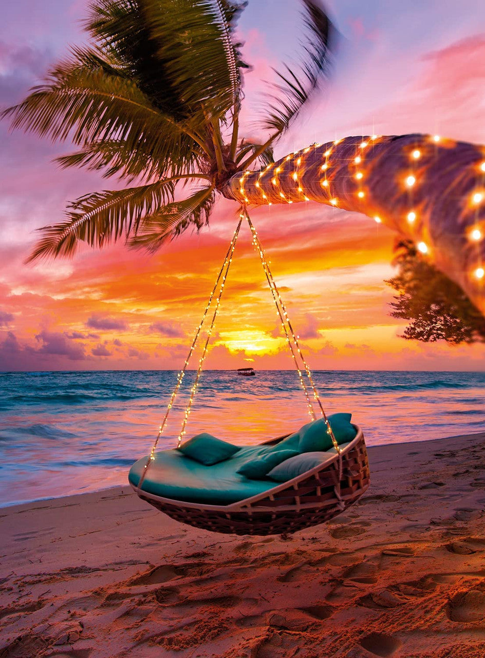 blanc - MALDIVES SUNSET 300 Piece Puzzle