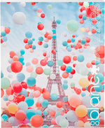 blanc - Series C: Eiffel Tower Balloons 500 Piece Jigsaw Puzzle