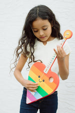TinkerTar - Rainbow Heart Guitar - 1 Stringed Guitar for Kids: Intro to Music