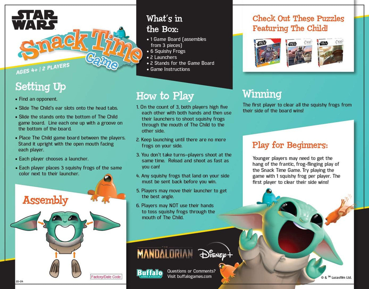 Snack Time Game: Star Wars The Mandalorian Board Game