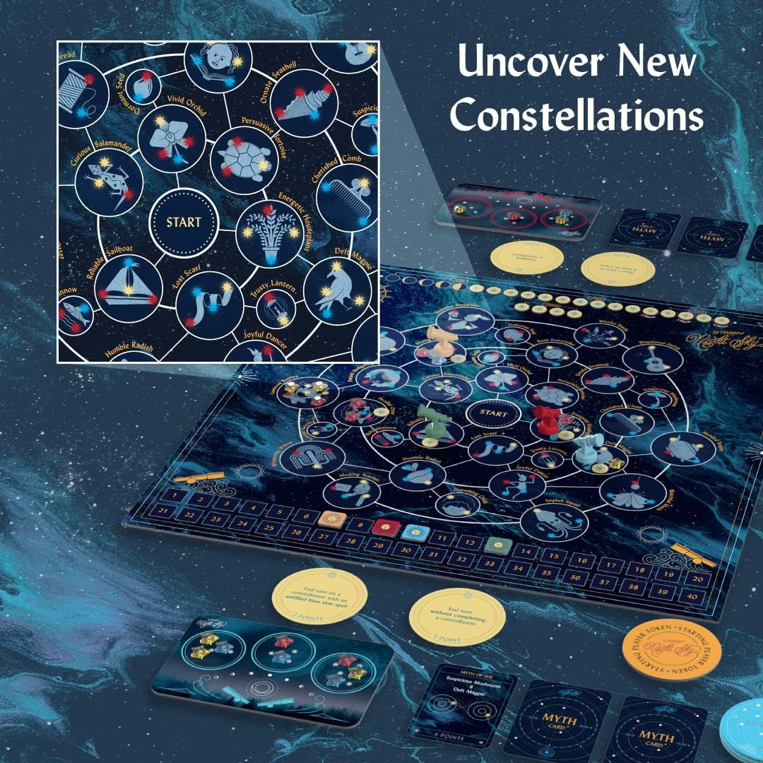 Starry Night Sky Game - Constellation Exploration Board Game