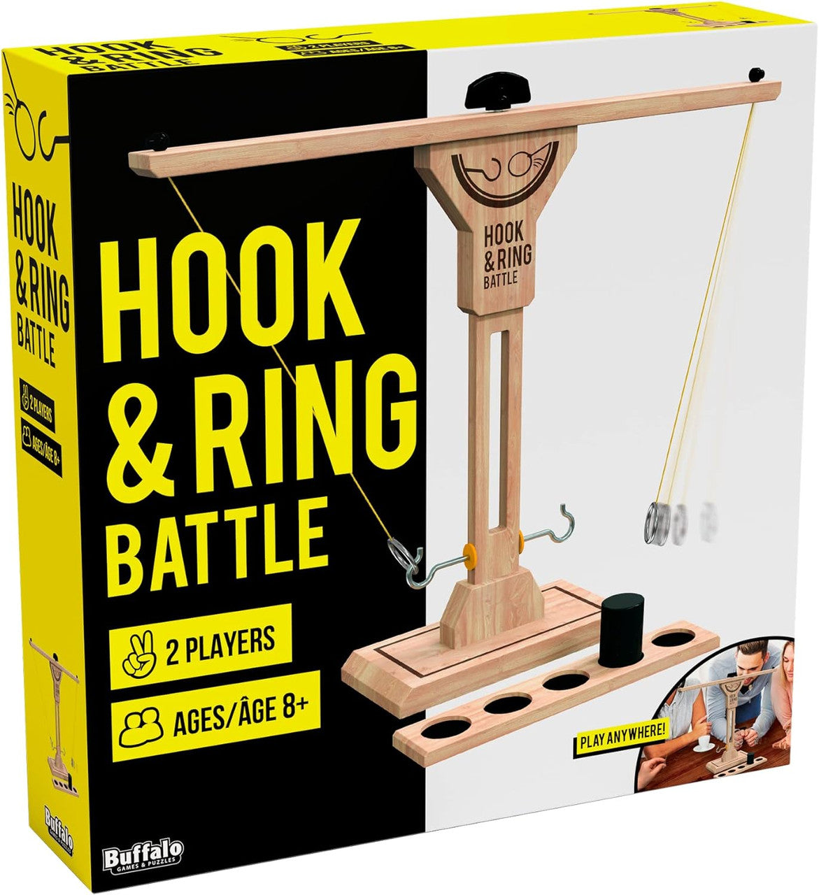 Ring Toss Game: Hook & Ring Battle Party Game: Tabletop Version
