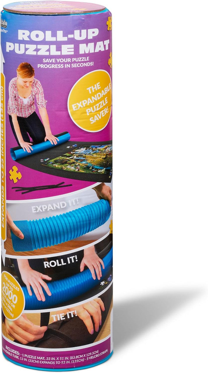 Jumbo Roll-Up Puzzle Mat – Fits Up to 2000 Pieces – Easy Storage & Cleanup – Preserve Your Jigsaw Puzzle!