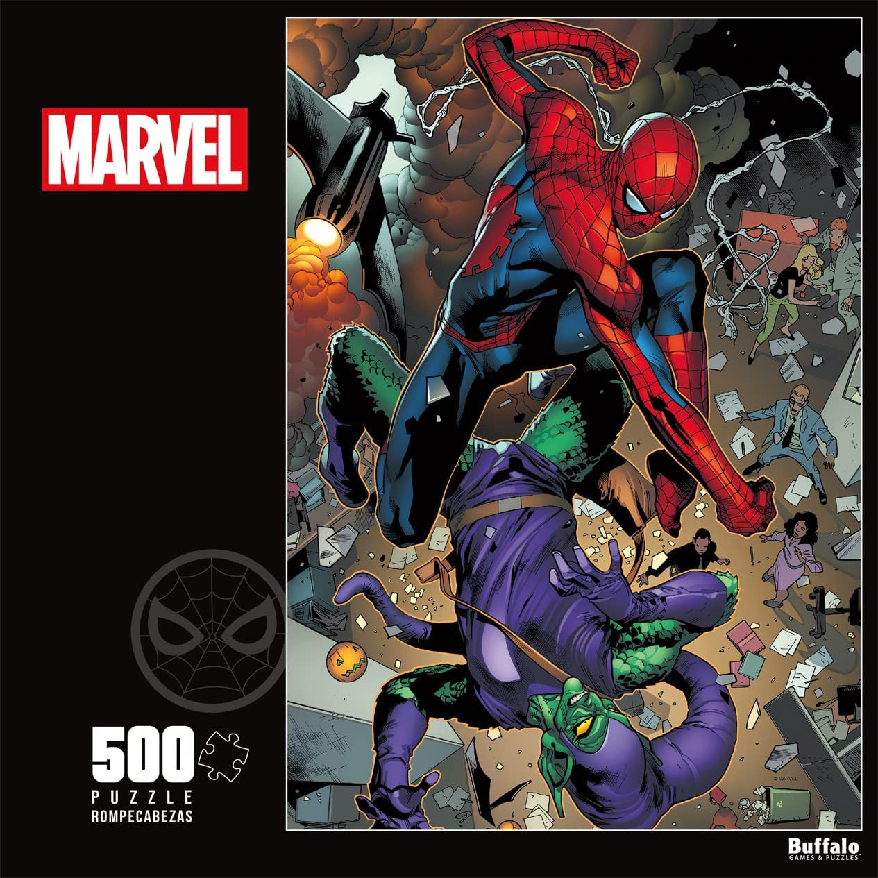 Marvel: Go Down Swinging 500 Piece Jigsaw Puzzle