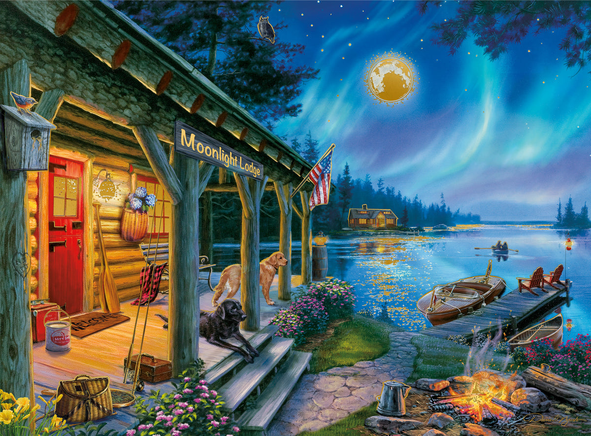 Gold Collection: Moonlight Lodge 1000 Jigsaw Puzzle