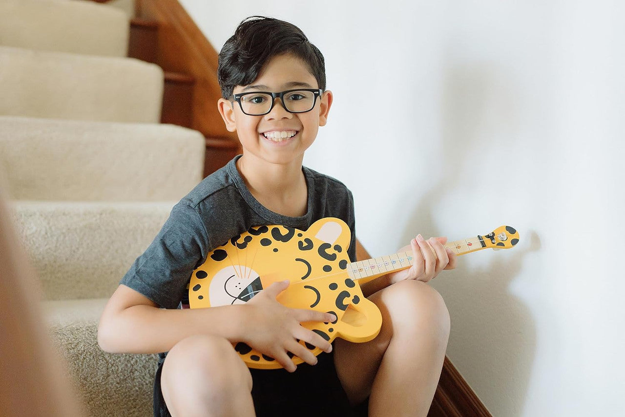 Tinkertar - Leopard Guitar - 1 Stringed Guitar for Kids: Intro to Music