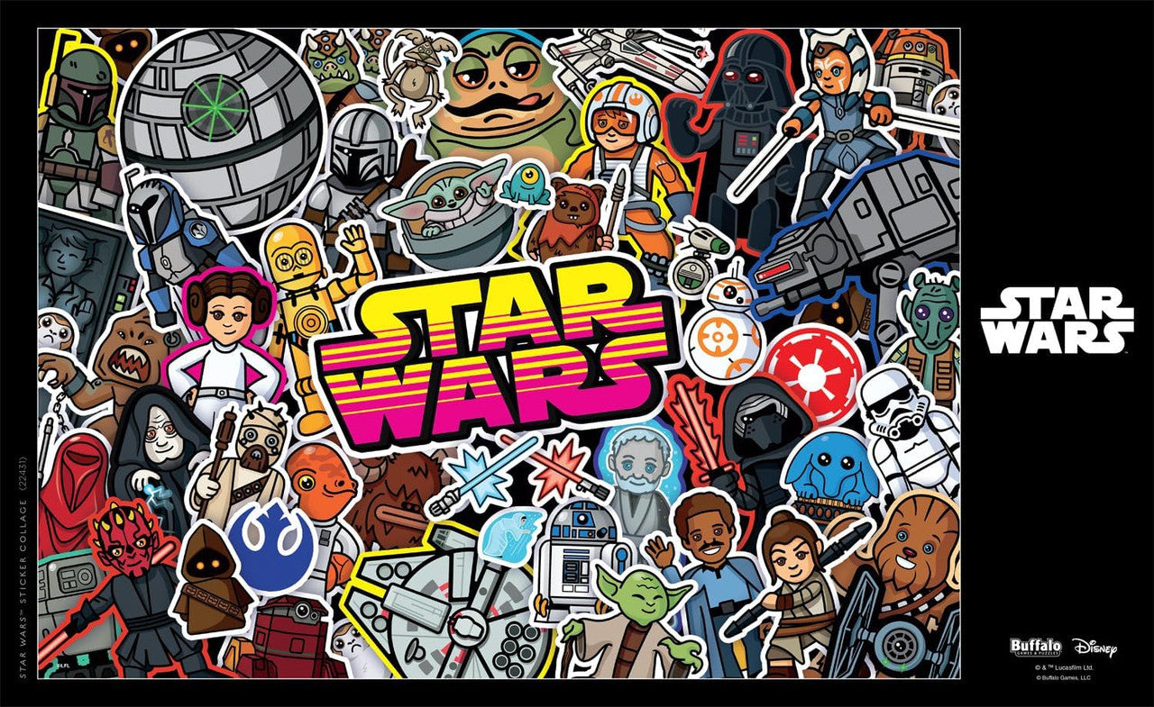 Star Wars Sticker Collage 300 Piece Puzzle