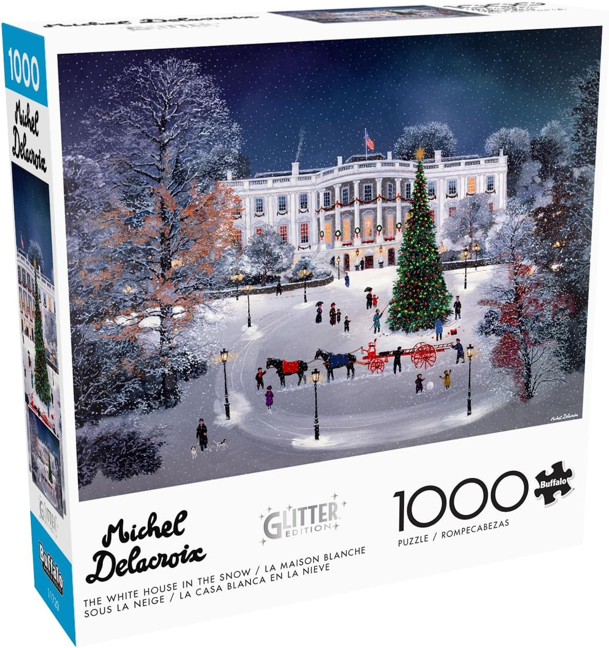 Michel Delacroix: The White House in the Snow 1000 Piece Puzzle