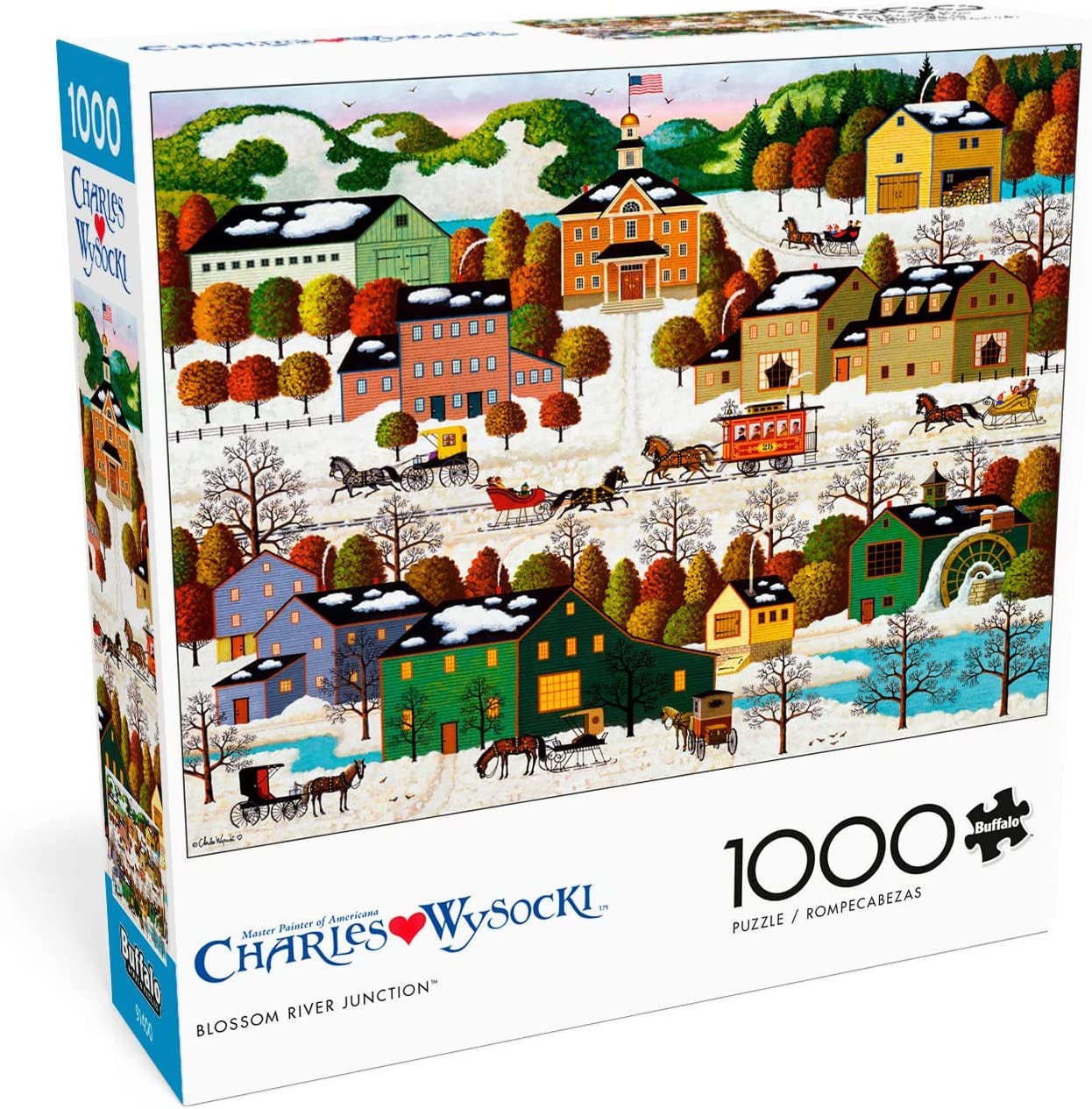 Charles Wysocki: Blossom River Junction 1000 Piece Jigsaw Puzzle