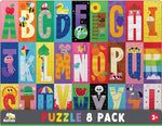 Little Buffalo - 8 Pack Tray Puzzles for Kids Ages 4+